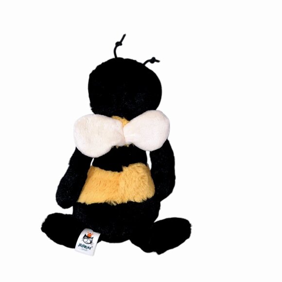 Jellycat Bashful Small Bee HTF Stuffed BeanBag Toy 8" - Picture 3 of 5